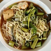 Yen ta four, takeaway (85 THB)  at V. Napaphud Vegetarian Food in Chiang Mai