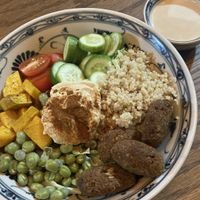 huge falafel bowl!  at Ngon Vegan Restaurant in Tam Coc
