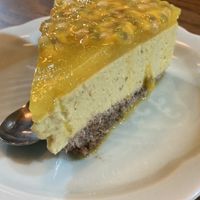 Cheesecake here is large, cheap and soooo good  at Ngon Vegan Restaurant in Tam Coc