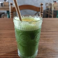 Green juice at Ngon Vegan Restaurant in Tam Coc