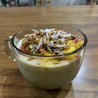 Tropical overnight oats  at Ngon Vegan Restaurant in Tam Coc