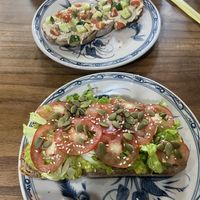 Avocado and hummus bread  at Ngon Vegan Restaurant in Tam Coc