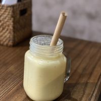 Banana pineapple smoothie   at Ngon Vegan Restaurant in Tam Coc