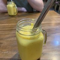 Banana mango smoothie   at Ngon Vegan Restaurant in Tam Coc