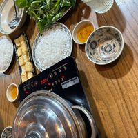 Hot Pot Ingredients- also comes with mushrooms usuallyy  at Ngon Vegan Restaurant in Tam Coc