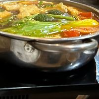 Hot Pot broth  at Ngon Vegan Restaurant in Tam Coc