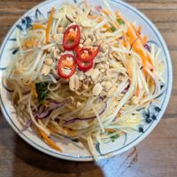 papaya salad at Ngon Vegan Restaurant in Tam Coc