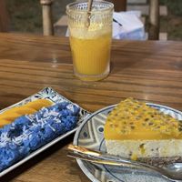 Mango Rice good cake not so Great   at Ngon Vegan Restaurant in Tam Coc