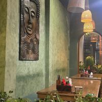 Cosy interior at Ngon Vegan Restaurant in Tam Coc