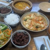 Excellent Vegan Food. 
We had three mains that all came with rice. They substituted one rice for vermicelli. The three dishes were exquisite. Highly recommend this restaurant. at Ngon Vegan Restaurant in Tam Coc