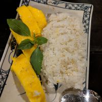 Mango sticky rice. Pleasant coconut taste, not very sweet. Yum! at Ngon Vegan Restaurant in Tam Coc