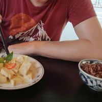 Tofu with ginger and coconut at Ngon Vegan Restaurant in Tam Coc