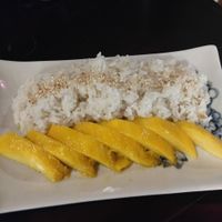 Mango sticky rice at Ngon Vegan Restaurant in Tam Coc