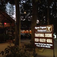 Outside at Ngon Vegan Restaurant in Tam Coc