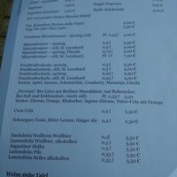 Menu at Vinzenz in Weilheim
