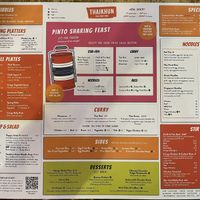 Menu Jan ‘24  at Thaikhun in Aberdeen
