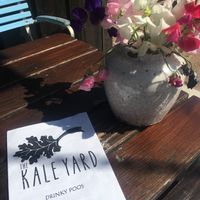 Drinks menu at Boath Garden Cafe in Nairn