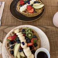 Vegan waffles!  at Nord Coast Coffee - Deichstr in Hamburg