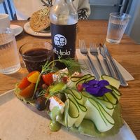 Vegan Greek breakfast at Nord Coast Coffee - Deichstr in Hamburg