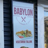 Vegetarian Plate at Babylon Grill in Malmo