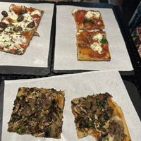 Mushroom pizza pictured below  at Romana in Rome