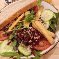 Salad with tofu (good, but small/overpriced) at The Heart of Joy in Salzburg