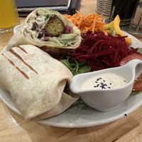 Falafel wrap  at The Heart of Joy in Salzburg