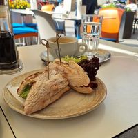 Seitan sandwich at The Heart of Joy in Salzburg