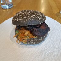 Miso mushrooms burger at Lab071 in Leiden