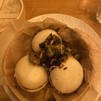 Aubergine bao buns  at Lab071 in Leiden
