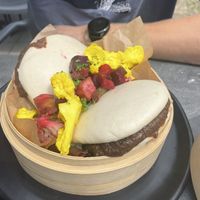 Bao with eggplant  at Lab071 in Leiden