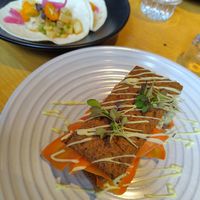 Carrot millefeuille and Ceviche at Lab071 in Leiden