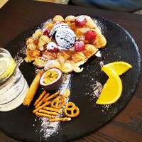 Bubble waffel at keevee in Heidelberg