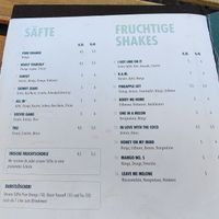 Menu 4-9-2020 at keevee in Heidelberg