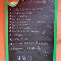 Cardápio do dia - sábado  at Top Vegan in Sao Paulo