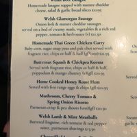 Menu 1 at Sloop Inn in Harverfordwest