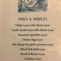 Menu 3 at Sloop Inn in Harverfordwest