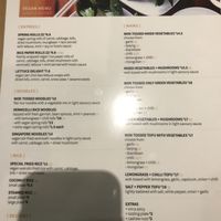 Specialist vegan menu - bad shot, sorry!  at Nga's Kitchen in Hampton Park