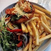 Vegan schnitzel with $2 Thursday topper at The Nags Head Hotel in Adamstown