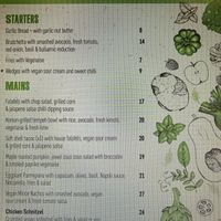 Menu at The Nags Head Hotel in Adamstown