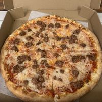 Vegan Pizza w/ Beyond burger crumbles at R.U. Grill & Pizza in New Brunswick