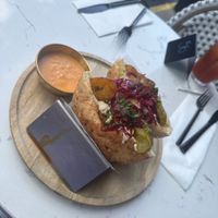 Vegan chicken shawarma   at Happea's in Miami