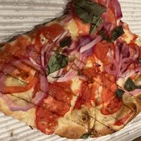 Vegan Bruschetta Pie  at DeNunzio's in Sea Isle City