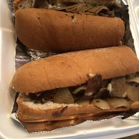 Good size, seitan, onions, and cashew based cheese at DeNunzio's in Sea Isle City
