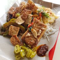 Economy mee hoon at $4.40 at San De Vegetarian 三德 - Blk 256 Yishun in North Singapore