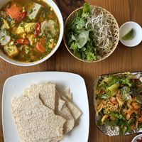 Salad and Noodle Soupp  at BUT in Qui Nhon
