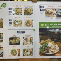 Menue   at BUT in Qui Nhon