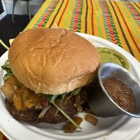 Burger  at Pepe's Bistro in Lincoln