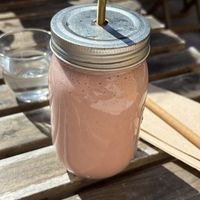 Really good thick smoothie, a must tryy  at The Hairy Barista in Totnes
