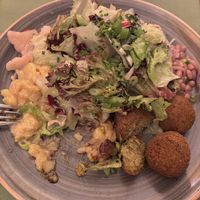 Falafel bowl with salads  at Winkler in Muerzzuschlag